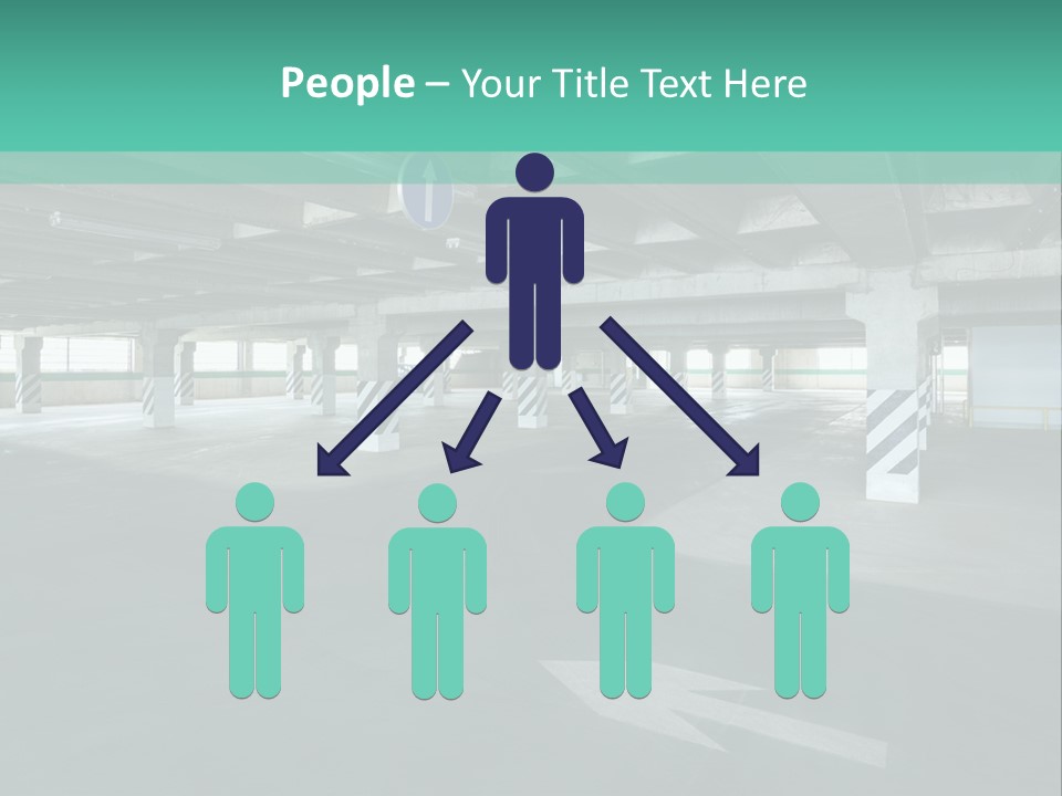 Automobile Underground Parking Garage City PowerPoint Template