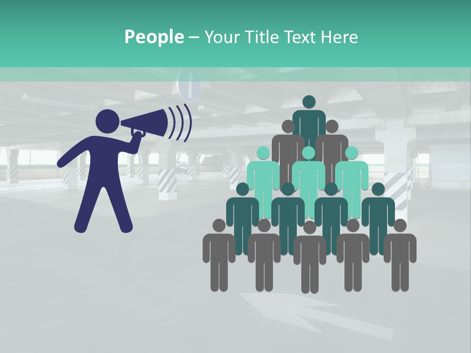 Automobile Underground Parking Garage City PowerPoint Template