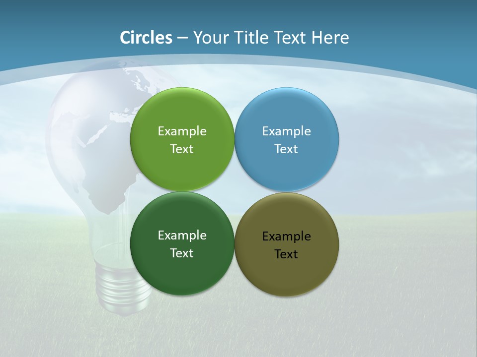 Light Electricity Planet PowerPoint Template