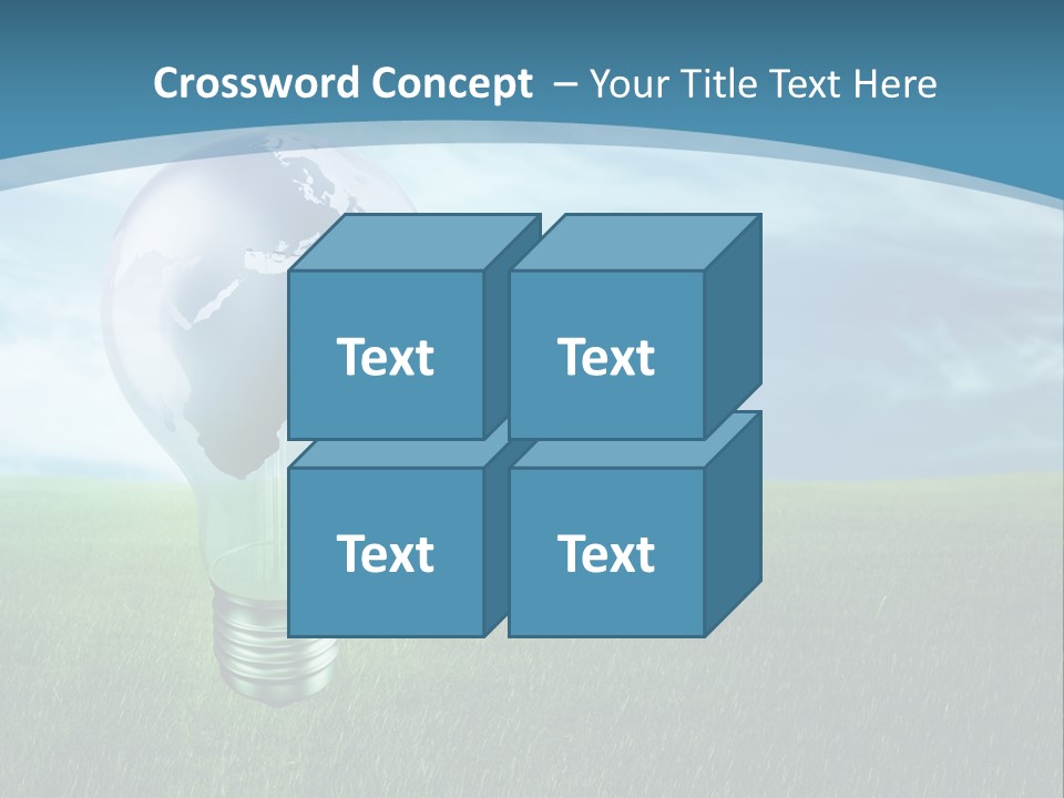 Light Electricity Planet PowerPoint Template