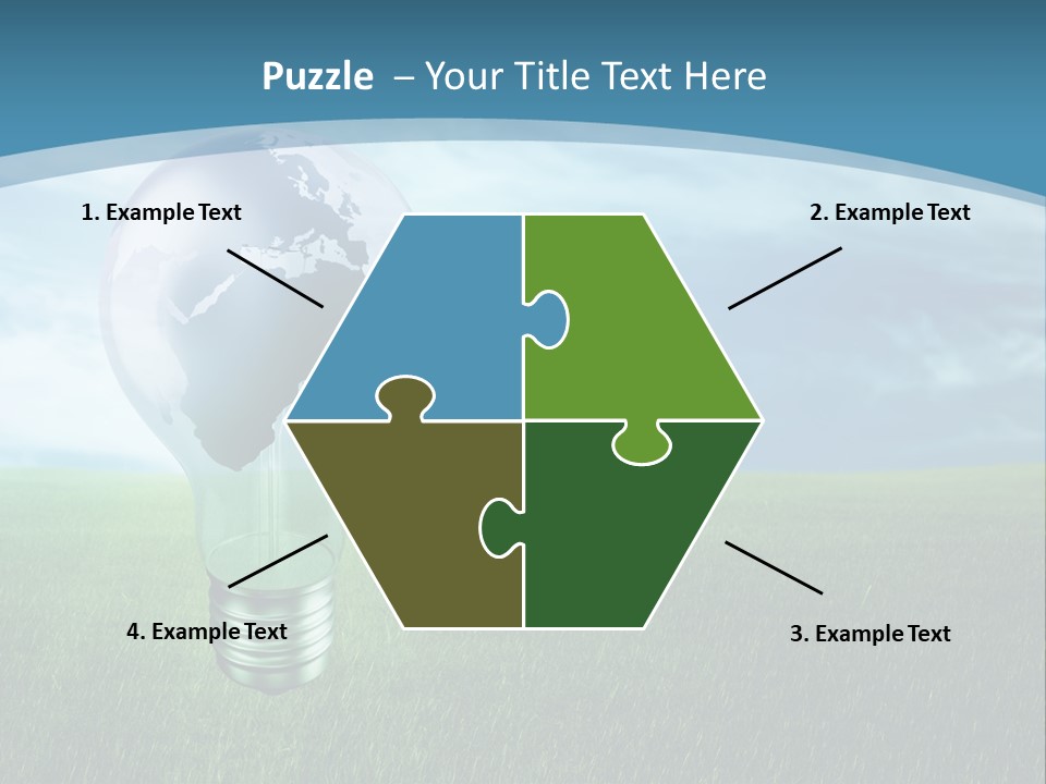 Light Electricity Planet PowerPoint Template