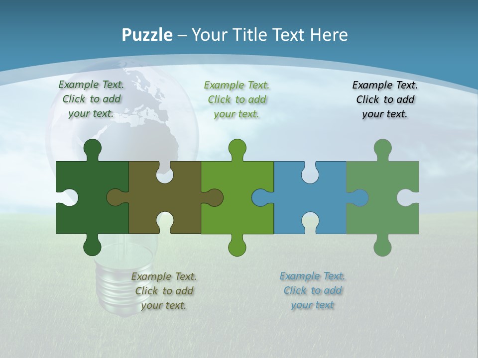 Light Electricity Planet PowerPoint Template
