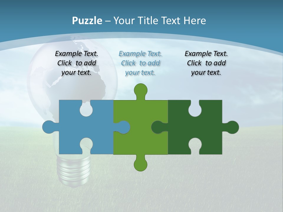 Light Electricity Planet PowerPoint Template