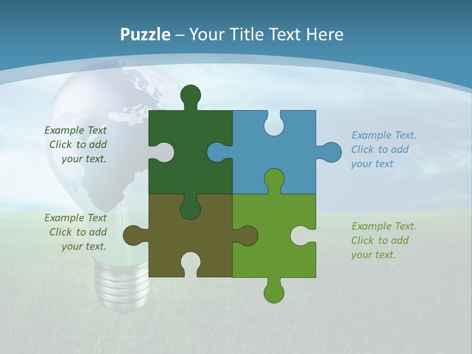 Light Electricity Planet PowerPoint Template