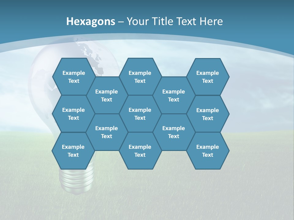 Light Electricity Planet PowerPoint Template