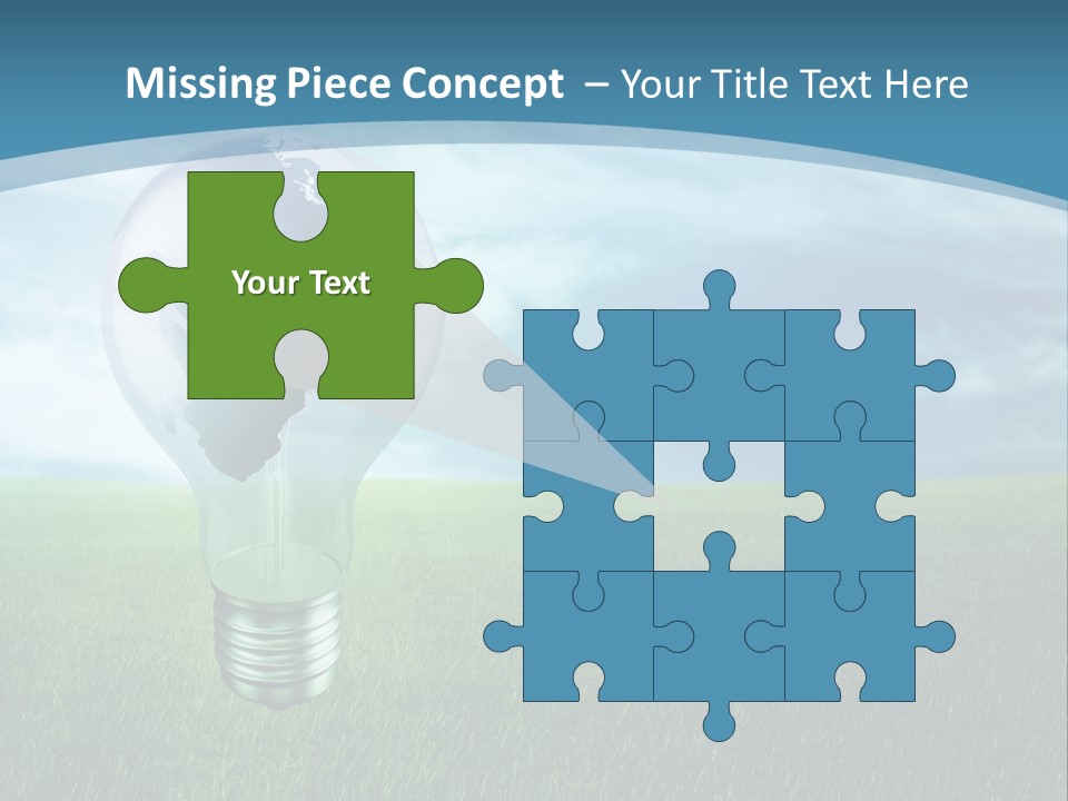 Light Electricity Planet PowerPoint Template