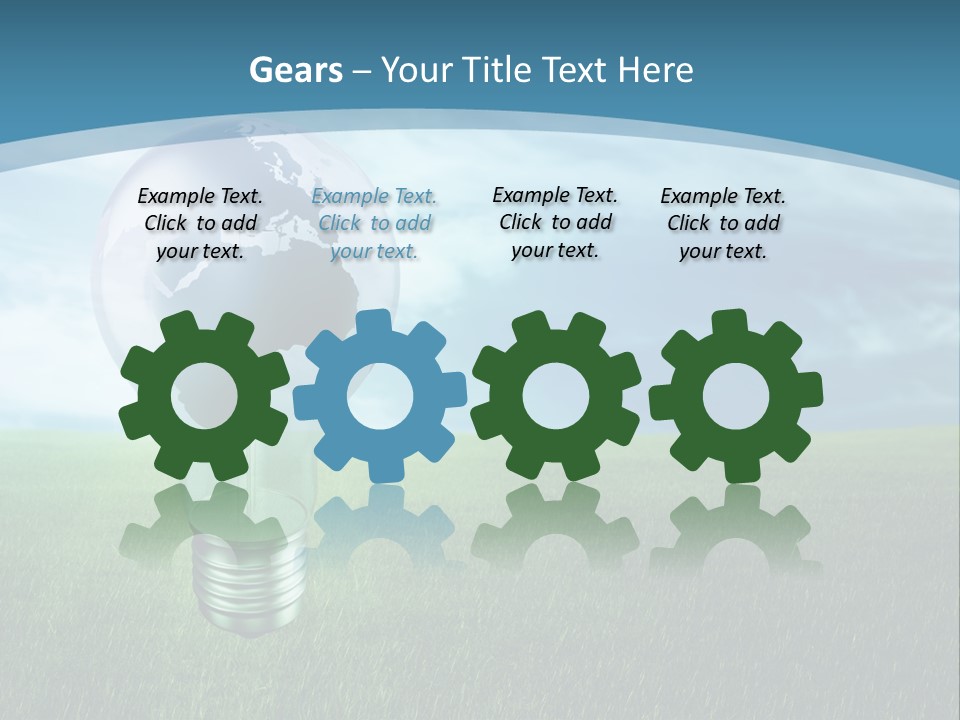 Light Electricity Planet PowerPoint Template