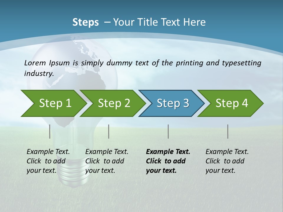 Light Electricity Planet PowerPoint Template