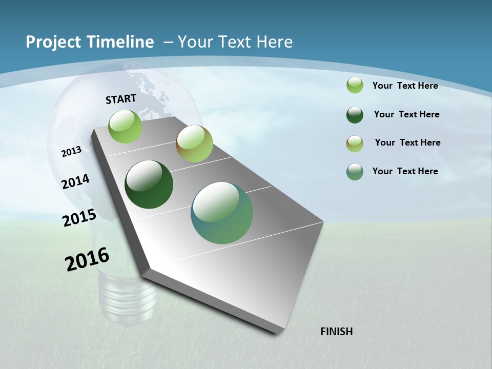 Light Electricity Planet PowerPoint Template