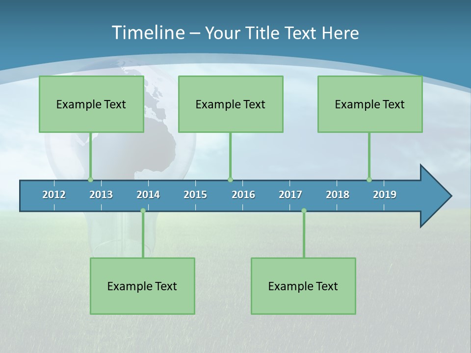 Light Electricity Planet PowerPoint Template