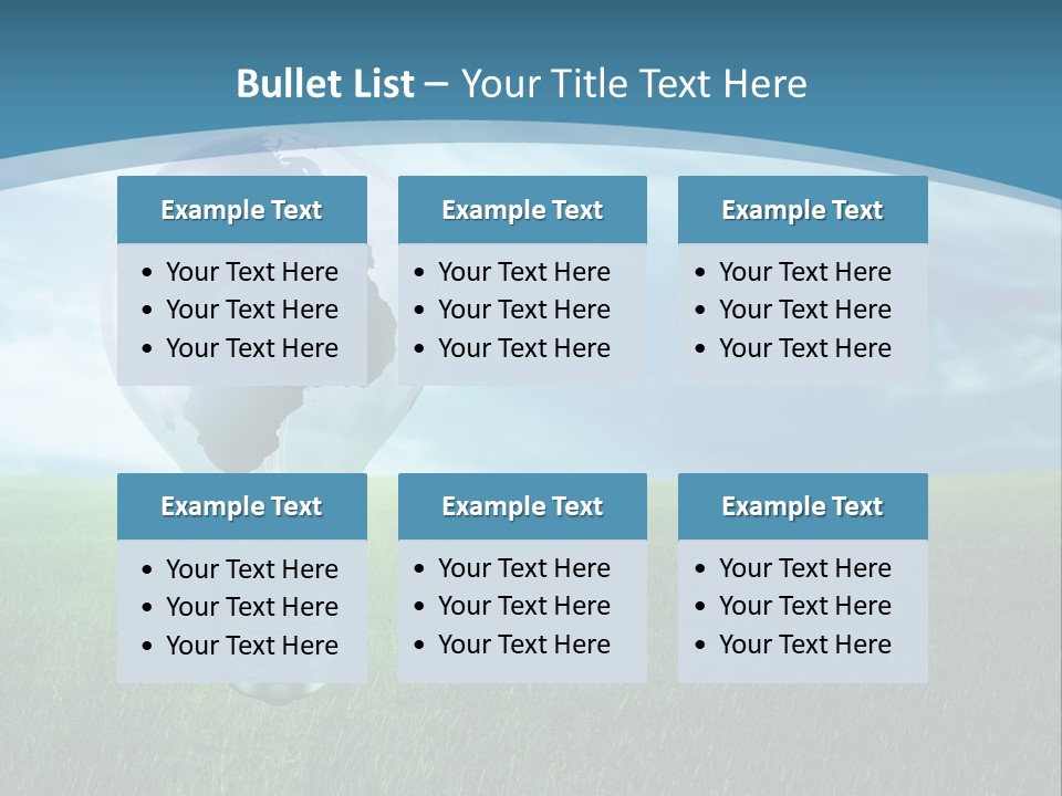 Light Electricity Planet PowerPoint Template