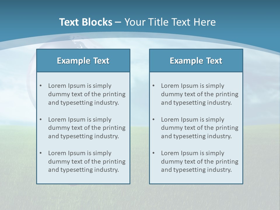 Light Electricity Planet PowerPoint Template