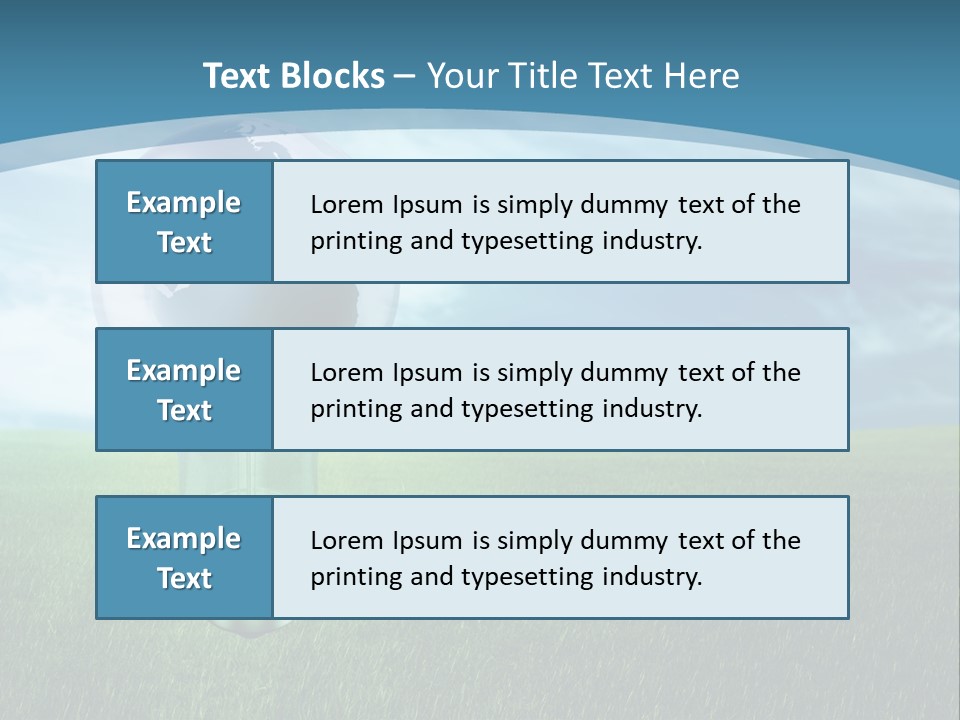 Light Electricity Planet PowerPoint Template