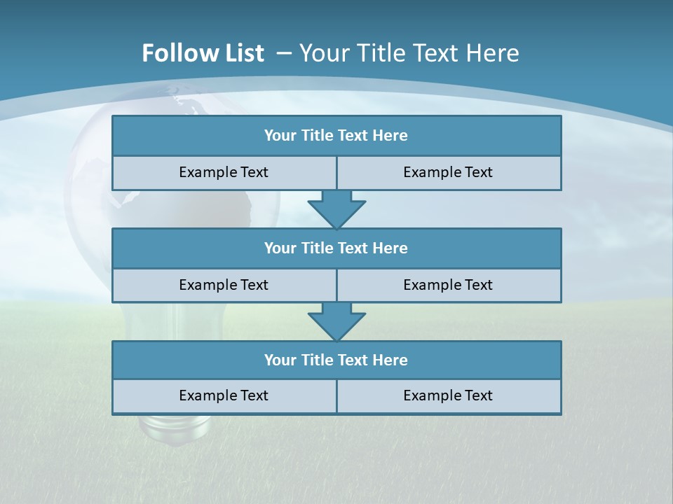Light Electricity Planet PowerPoint Template