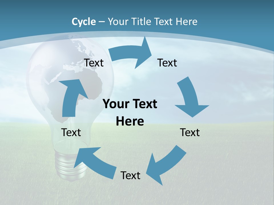 Light Electricity Planet PowerPoint Template