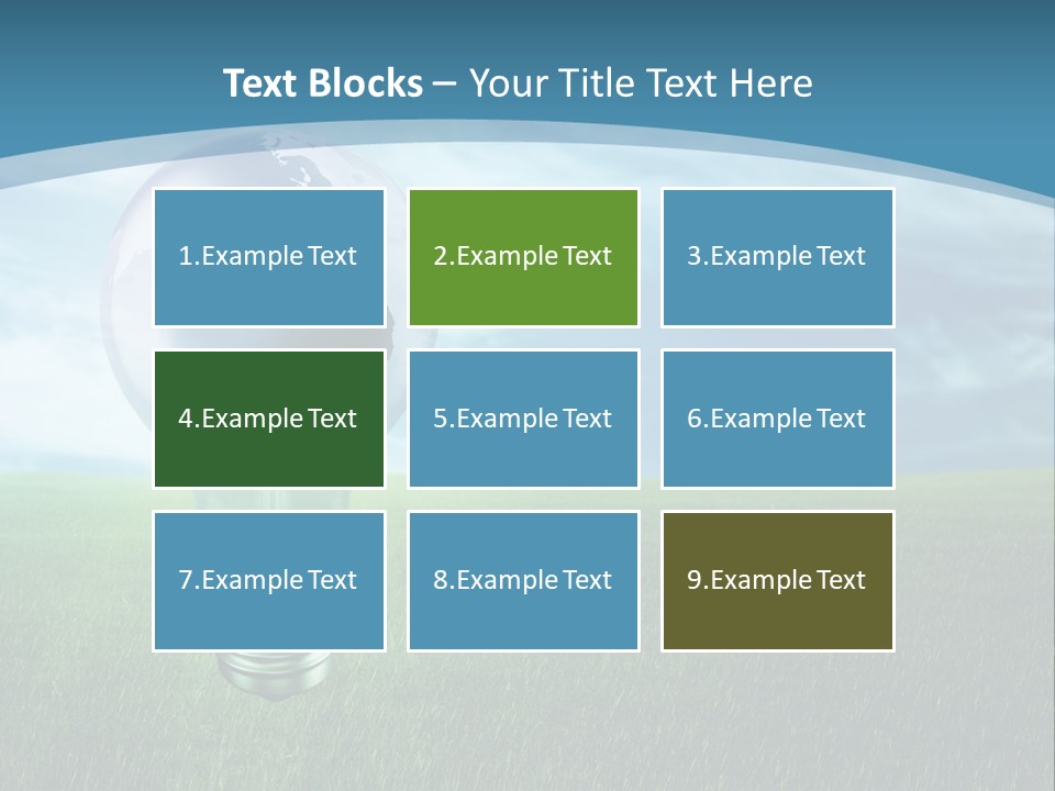 Light Electricity Planet PowerPoint Template