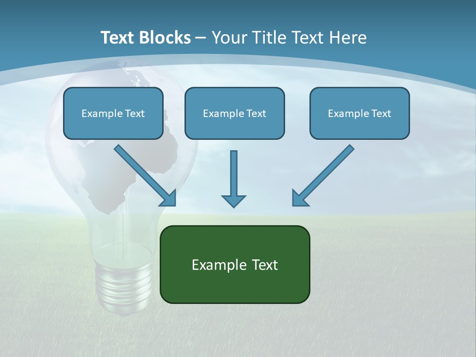 Light Electricity Planet PowerPoint Template