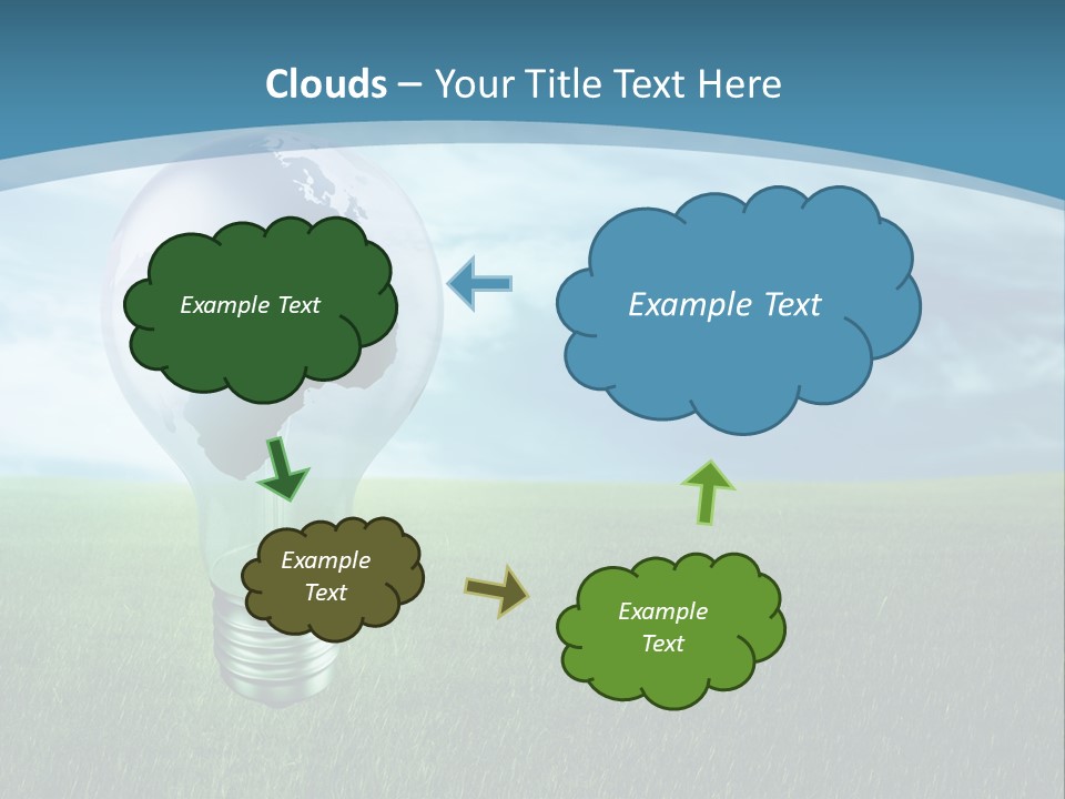 Light Electricity Planet PowerPoint Template
