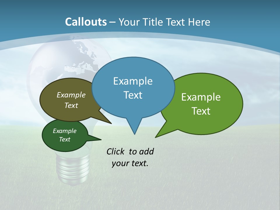 Light Electricity Planet PowerPoint Template
