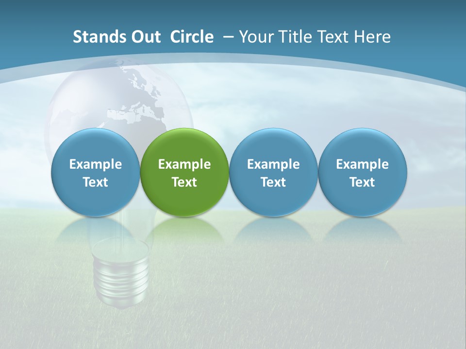 Light Electricity Planet PowerPoint Template