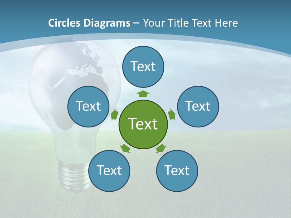 Light Electricity Planet PowerPoint Template