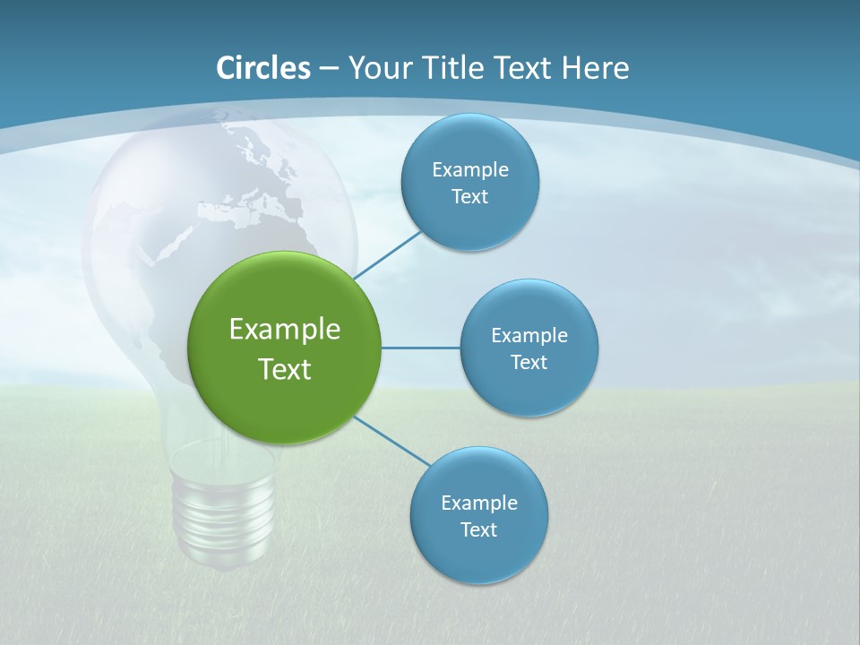 Light Electricity Planet PowerPoint Template