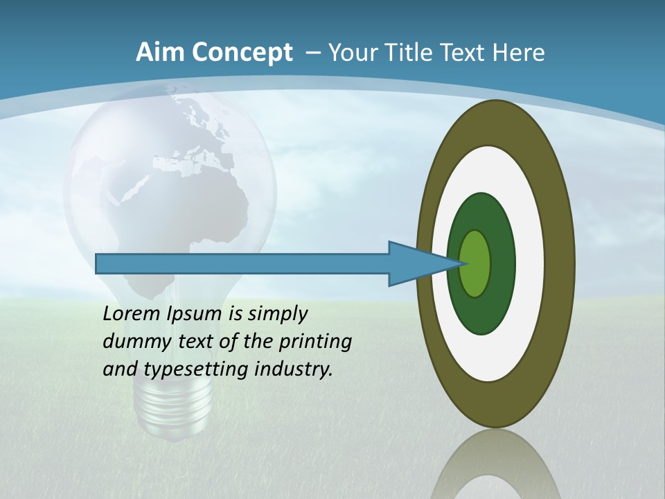 Light Electricity Planet PowerPoint Template