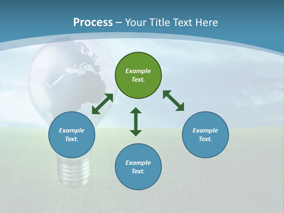 Light Electricity Planet PowerPoint Template
