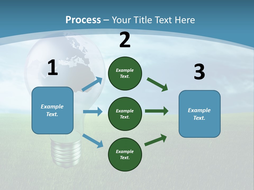 Light Electricity Planet PowerPoint Template