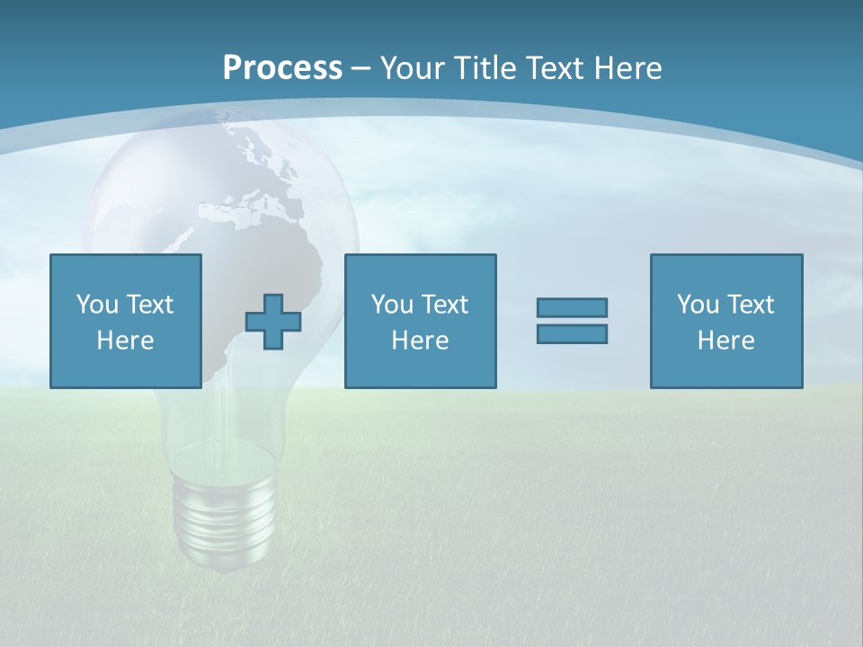 Light Electricity Planet PowerPoint Template