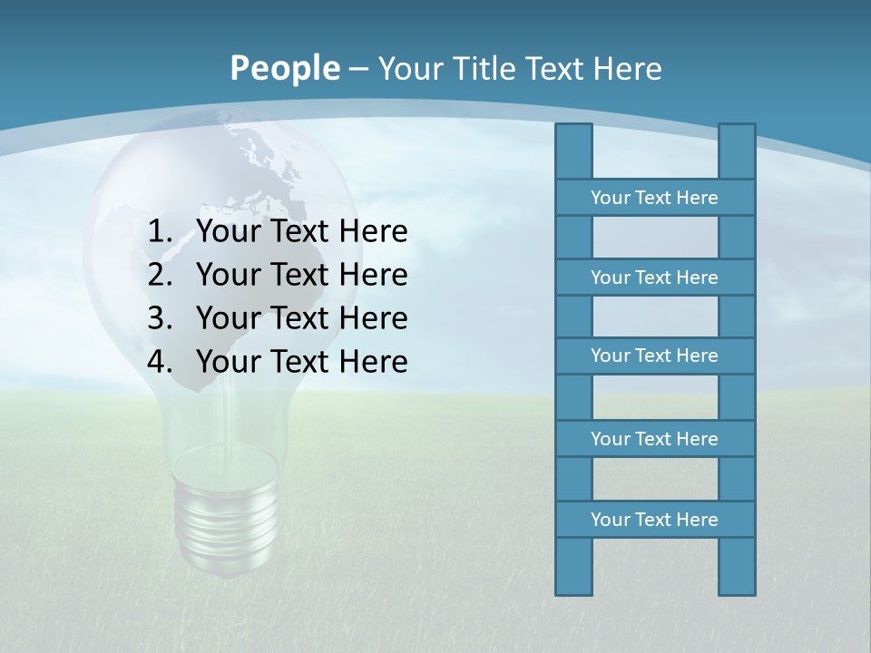Light Electricity Planet PowerPoint Template