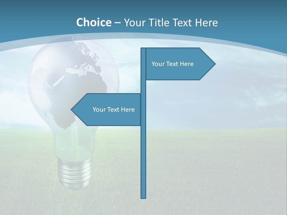 Light Electricity Planet PowerPoint Template