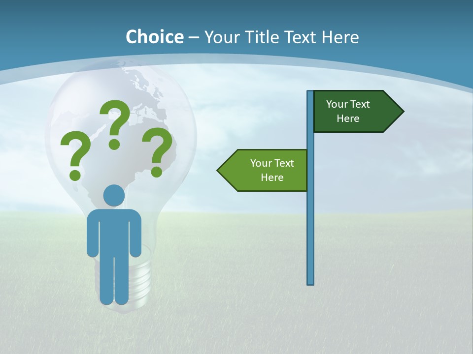 Light Electricity Planet PowerPoint Template