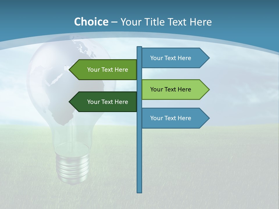 Light Electricity Planet PowerPoint Template
