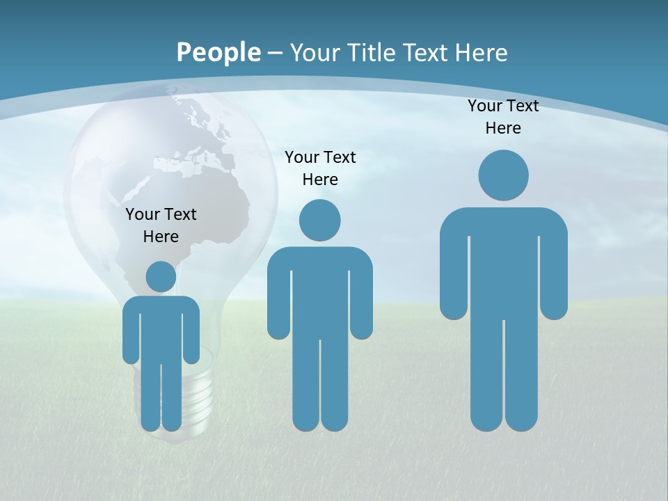 Light Electricity Planet PowerPoint Template