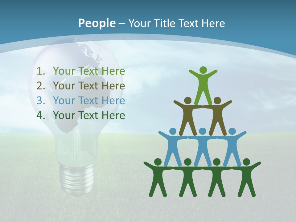 Light Electricity Planet PowerPoint Template