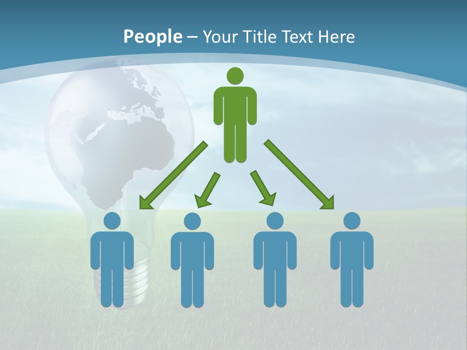 Light Electricity Planet PowerPoint Template