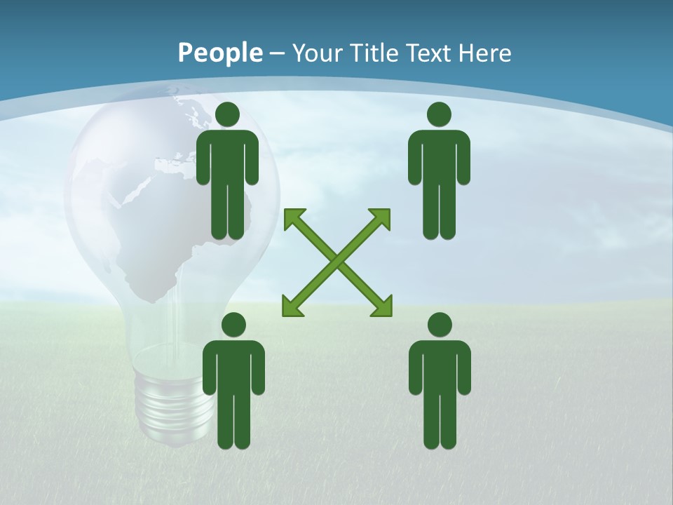 Light Electricity Planet PowerPoint Template