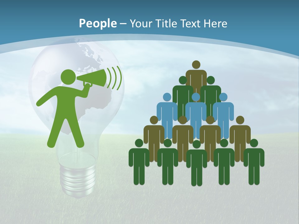 Light Electricity Planet PowerPoint Template