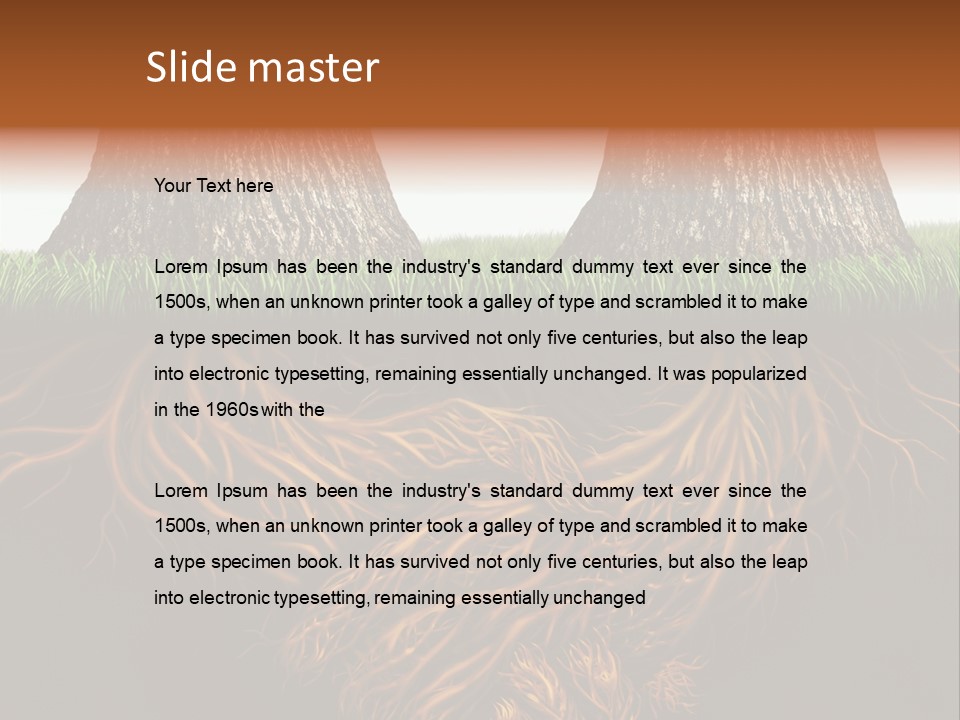 Aspirations Sky Strength PowerPoint Template