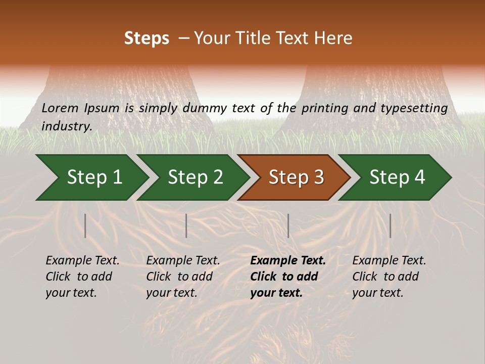 Aspirations Sky Strength PowerPoint Template