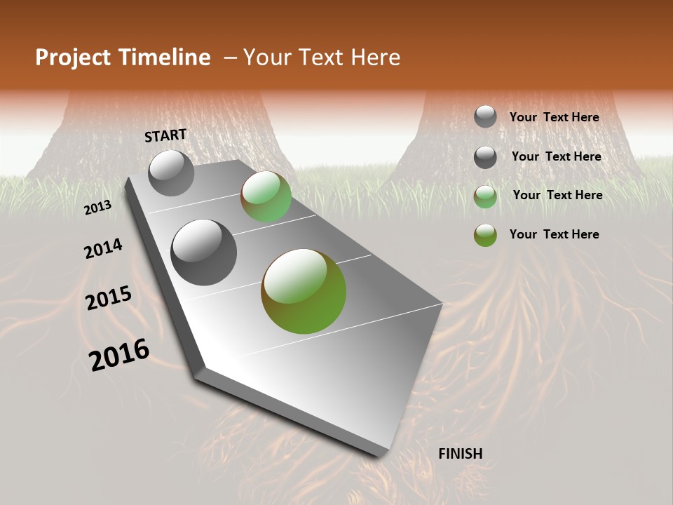 Aspirations Sky Strength PowerPoint Template