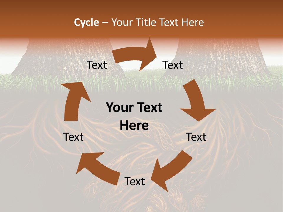 Aspirations Sky Strength PowerPoint Template