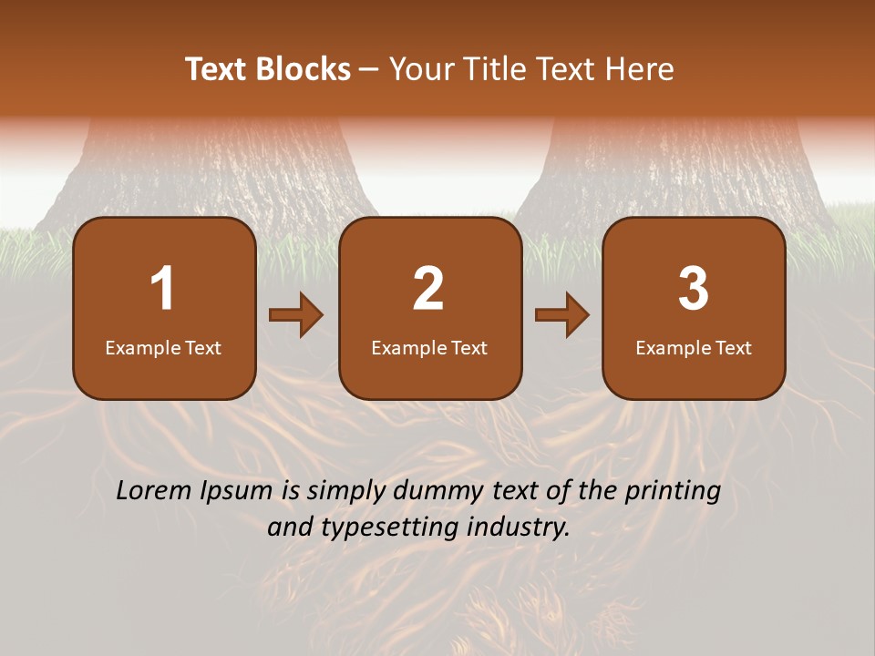 Aspirations Sky Strength PowerPoint Template