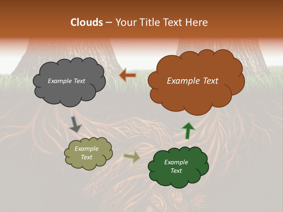 Aspirations Sky Strength PowerPoint Template
