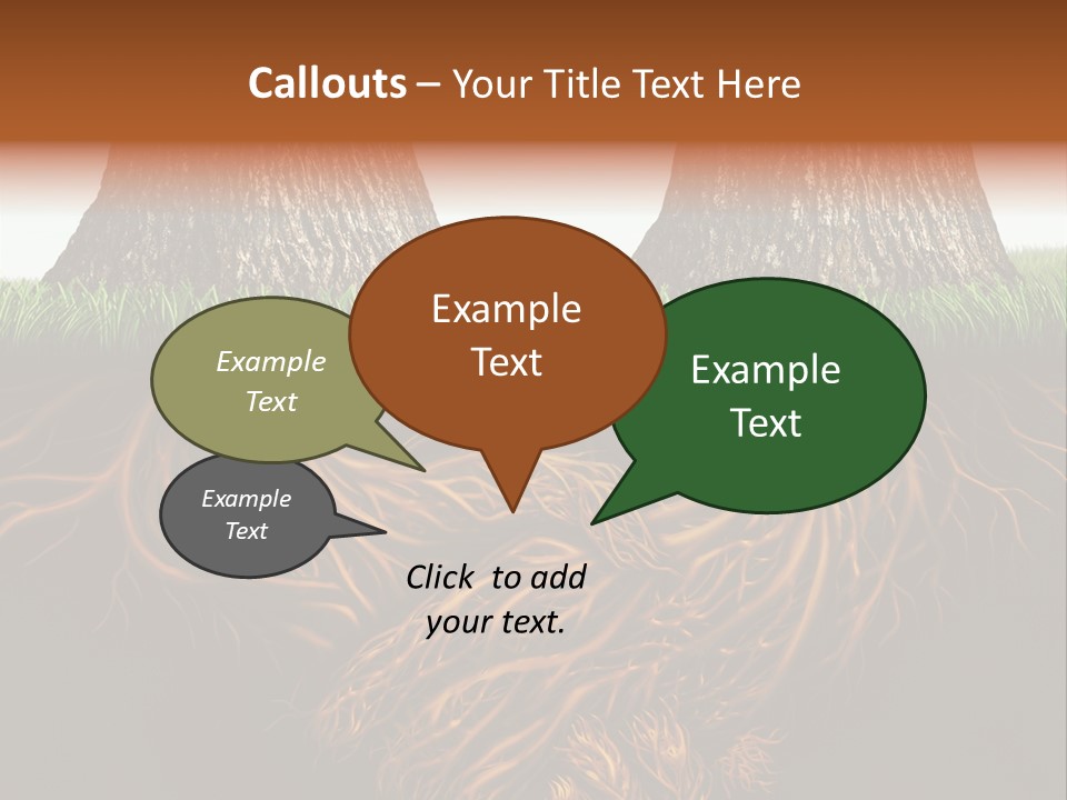 Aspirations Sky Strength PowerPoint Template