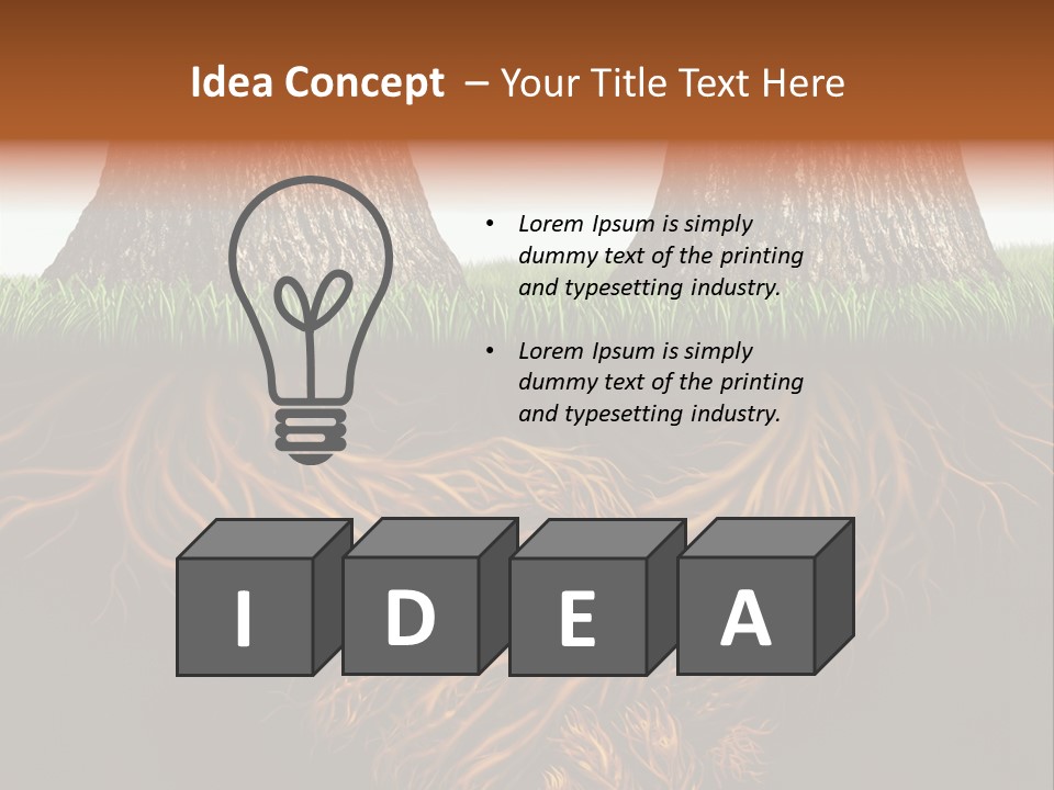 Aspirations Sky Strength PowerPoint Template