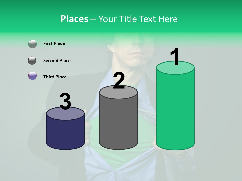 Man Tee Shirt Movement PowerPoint Template