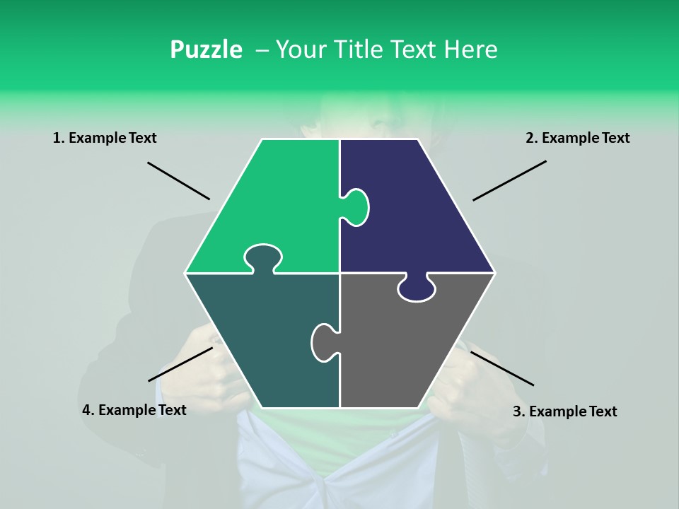 Man Tee Shirt Movement PowerPoint Template