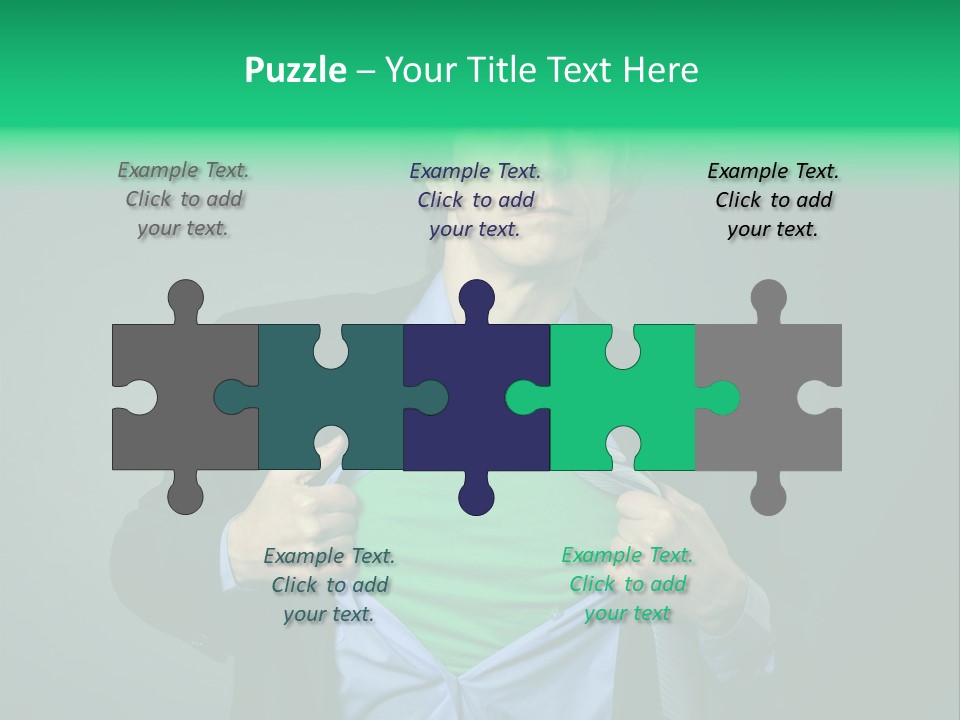 Man Tee Shirt Movement PowerPoint Template